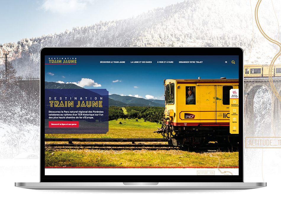 Site de la destination Train jaune